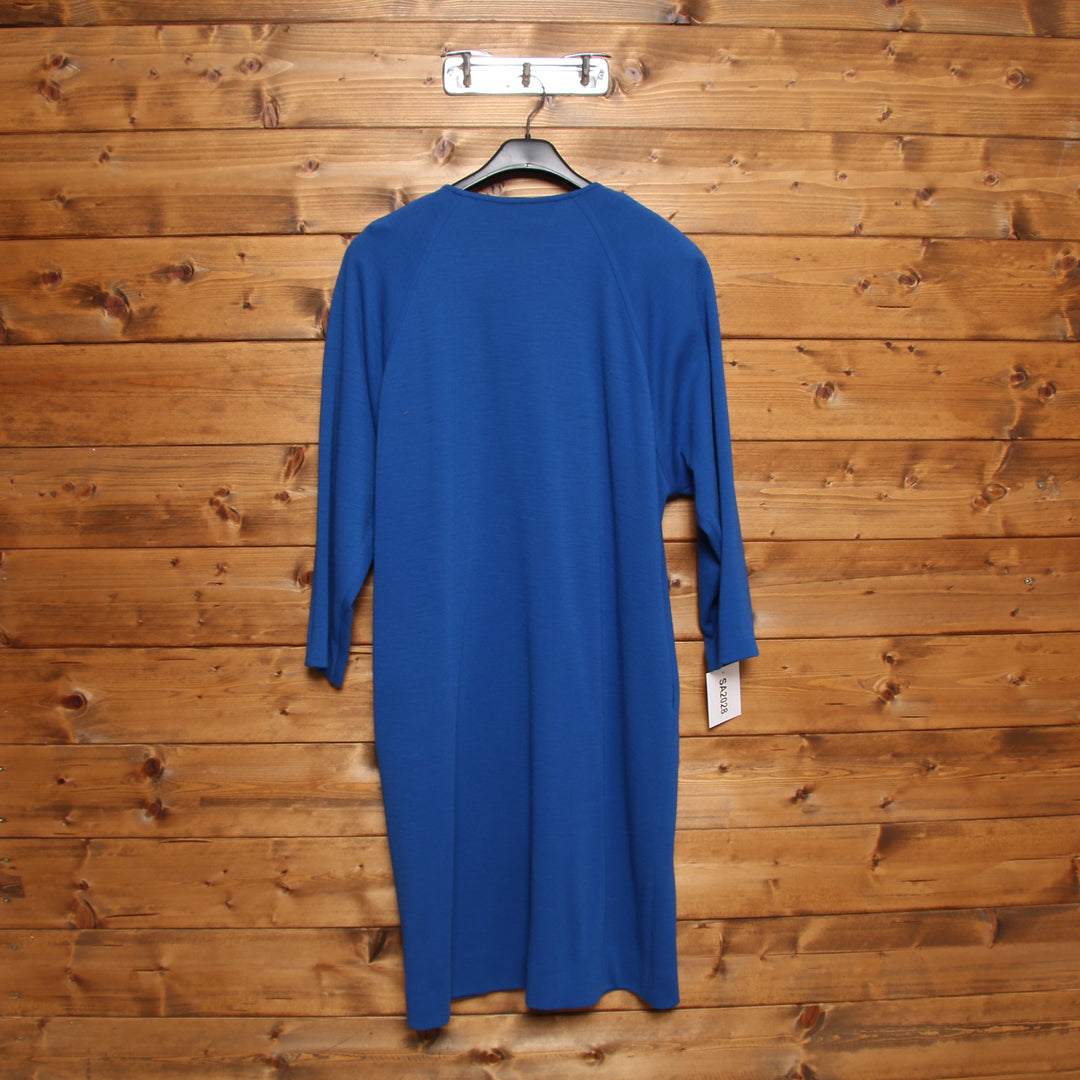 Burberrys' Vestito Lungo Vintage Blu Elettrico Taglia 44 Donna