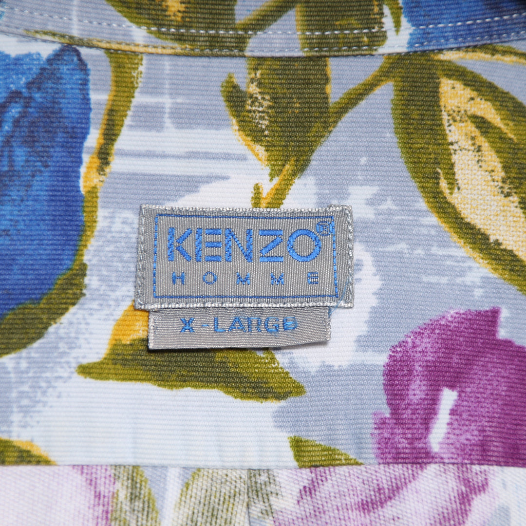 Kenzo Homme Camicia Vintage Multicolore Taglia XL Uomo