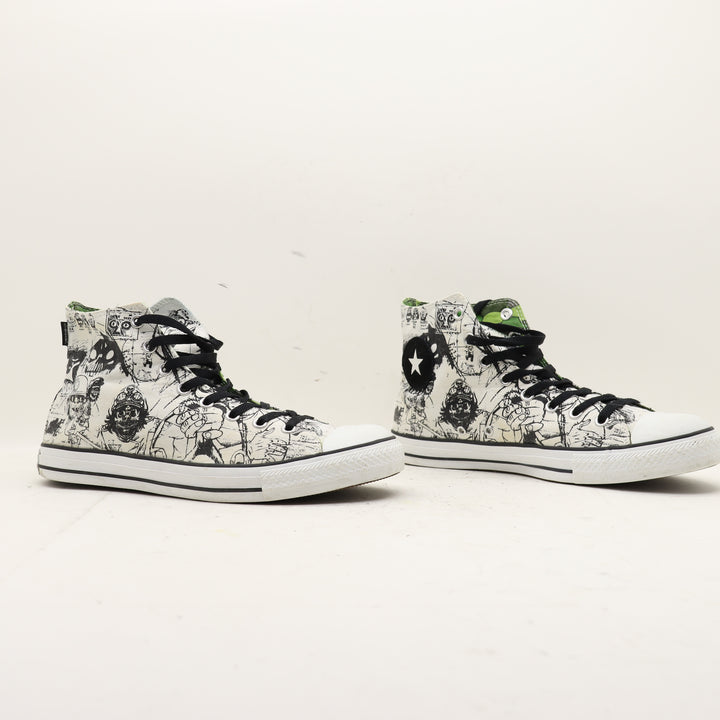 Converse All Star Gorillaz Limited Edition Alte Nere e Bianche Eur 45 Unisex