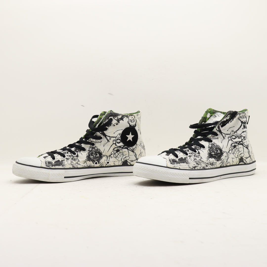 Converse All Star Gorillaz Limited Edition Alte Nere e Bianche Eur 45 Unisex