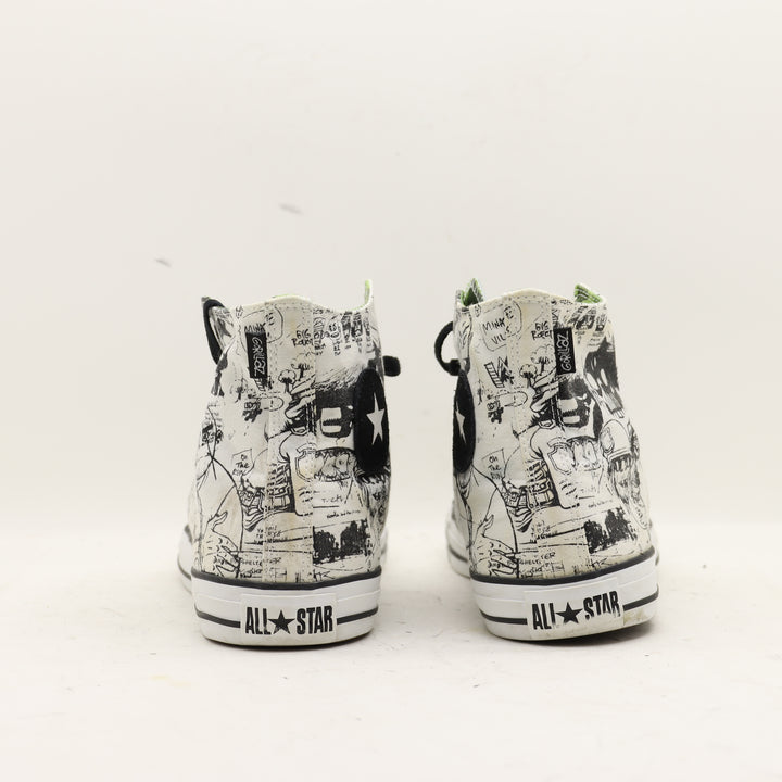 Converse All Star Gorillaz Limited Edition Alte Nere e Bianche Eur 45 Unisex