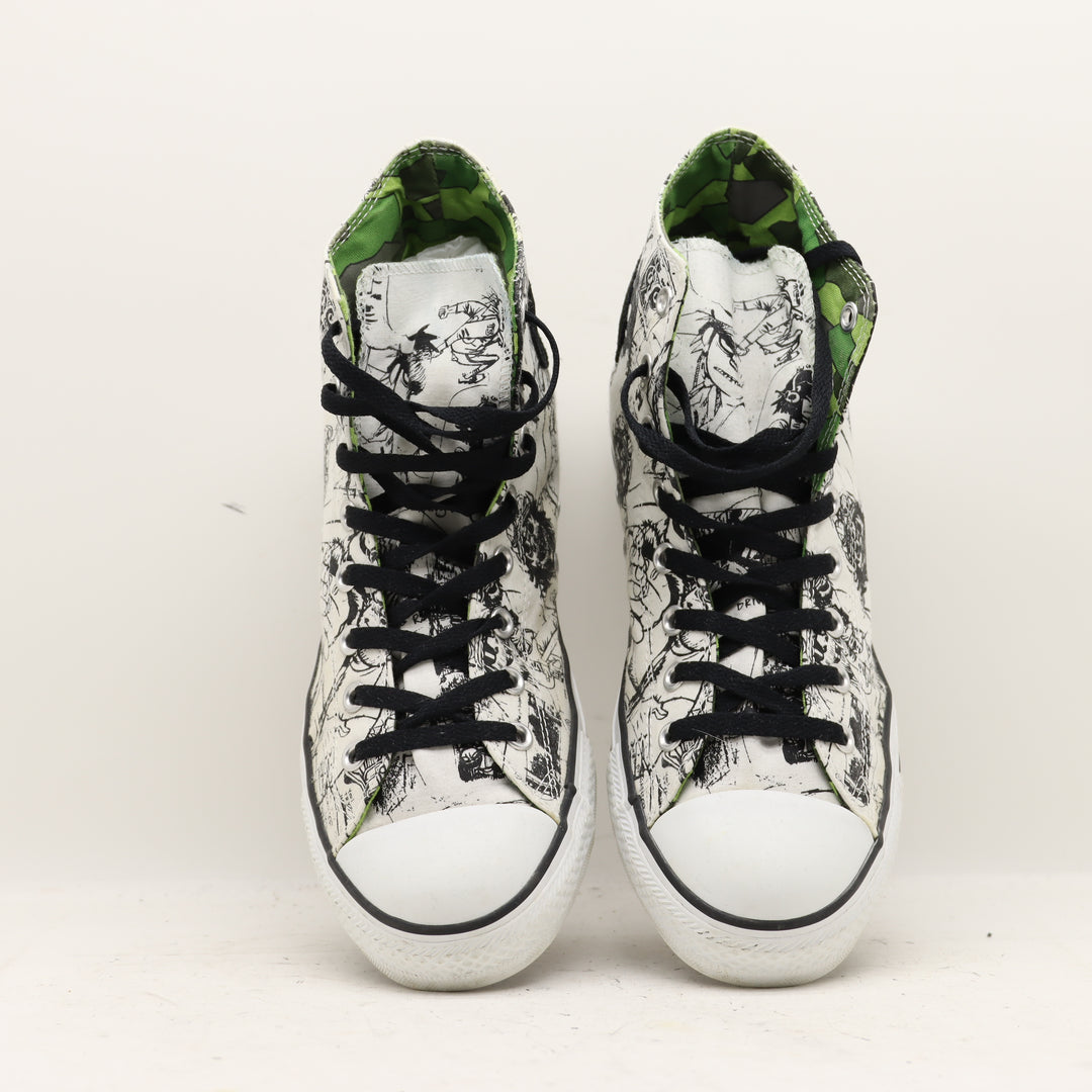 Converse All Star Gorillaz Limited Edition Alte Nere e Bianche Eur 45 Unisex