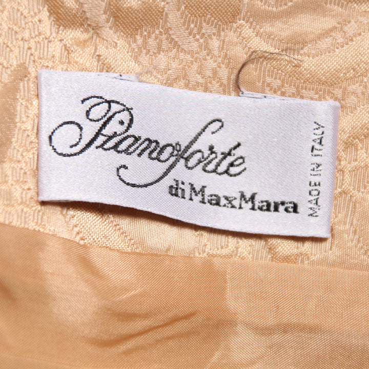 Pianoforte di Max Mara Tailleur Vintage Rosa Antico con Fantasia Taglia 44 Donna