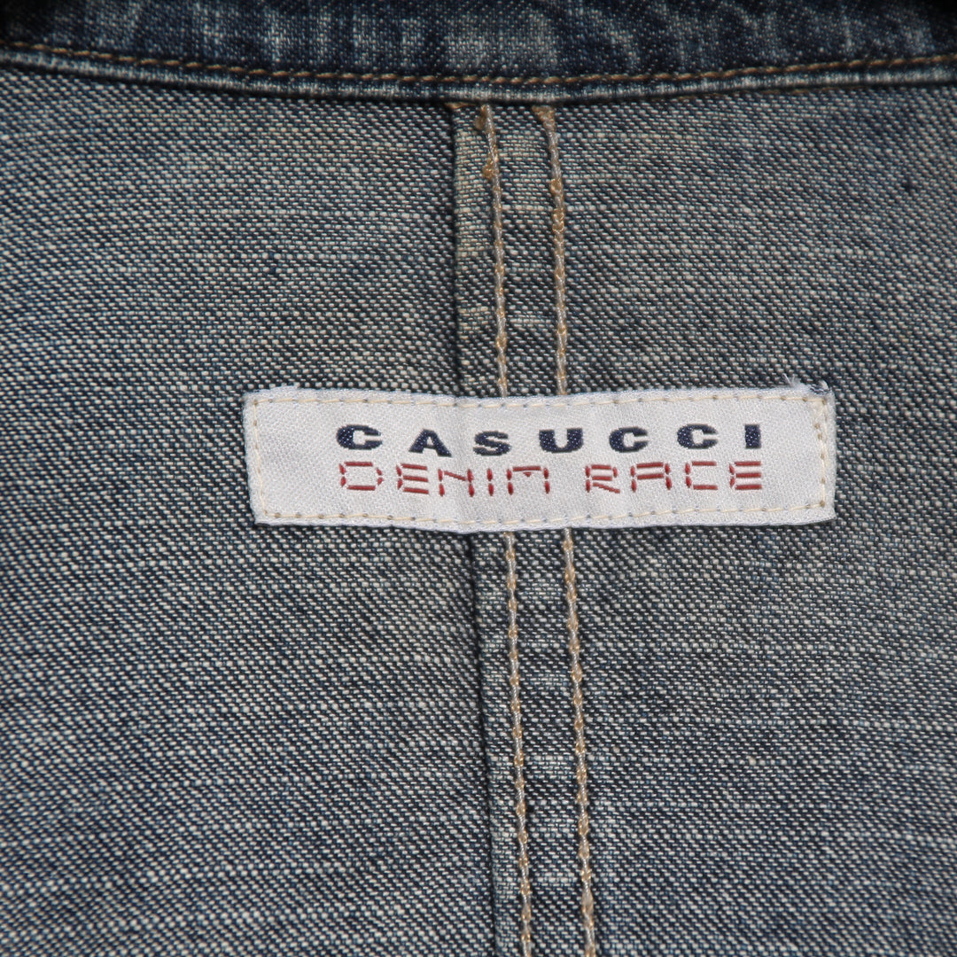 Casucci Denim Race Giacca di Jeans Blu Denim Taglia M Donna