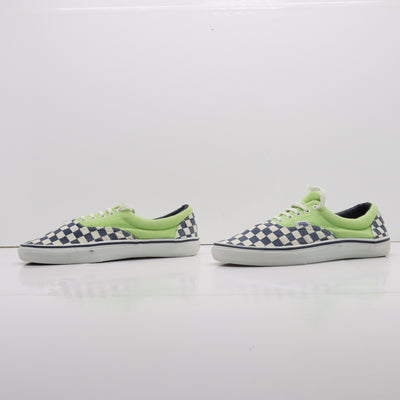Vans Vandoren Era Basse Bianco Blu Verde a Quadri Eur 43 Uomo