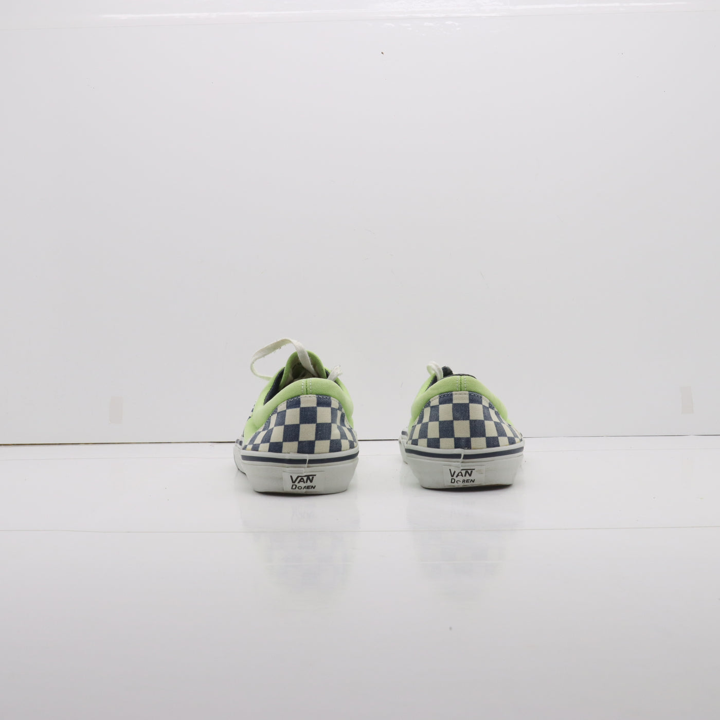 Vans Vandoren Era Basse Bianco Blu Verde a Quadri Eur 43 Uomo