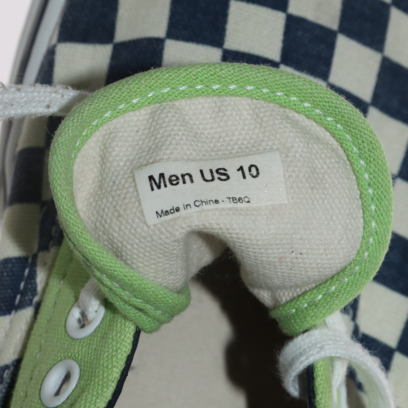 Vans Vandoren Era Basse Bianco Blu Verde a Quadri Eur 43 Uomo