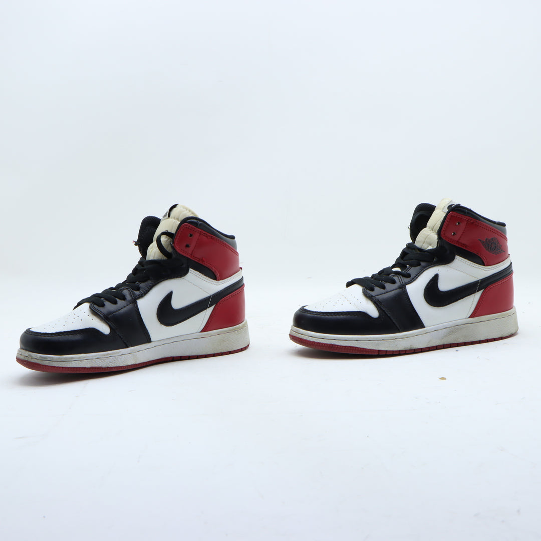 Jordan 1 Mid Chicago Black Toe Scarpa Nera e Rossa Eur 38 Donna