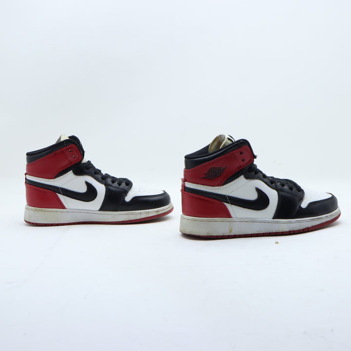 Jordan 1 Mid Chicago Black Toe Scarpa Nera e Rossa Eur 38 Donna