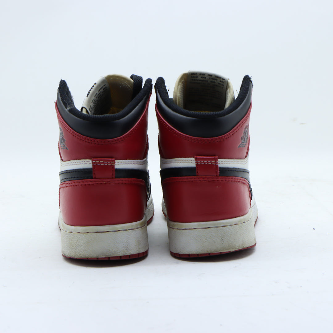 Jordan Mid Chicago Black Toe Scarpa Nera e Rossa Eur 38 Donna