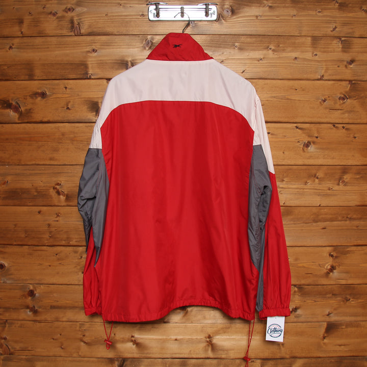 Reebok Giacca a Vento Rossa Taglia 2XL Uomo