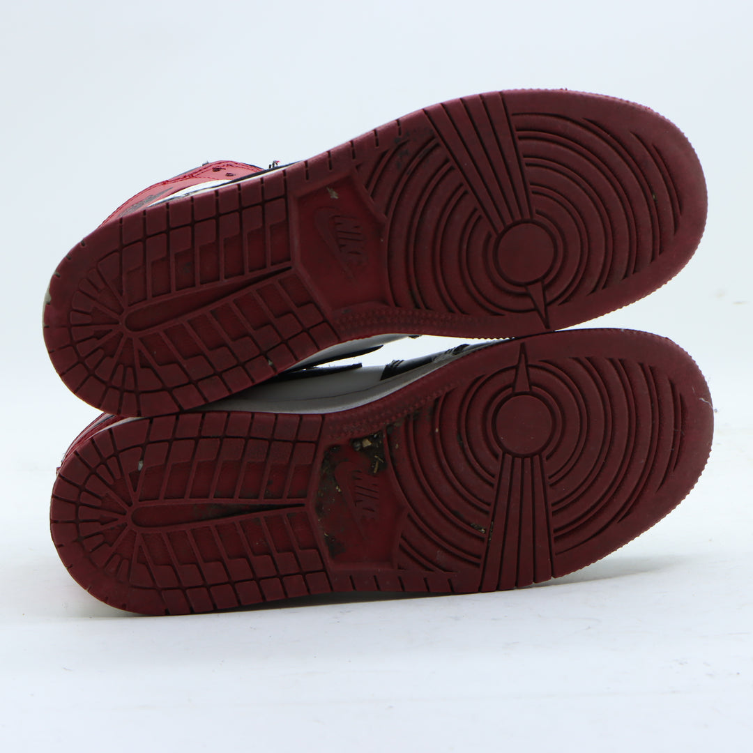 Jordan Mid Chicago Black Toe Scarpa Nera e Rossa Eur 38 Donna