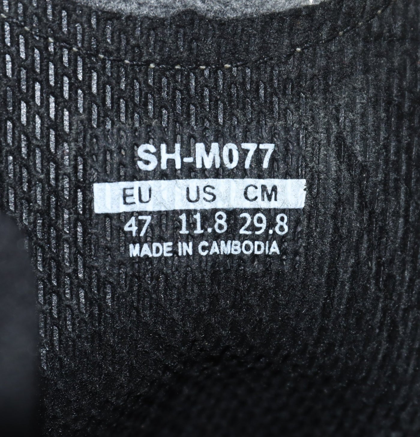 Shimano MO77 Mtb Strappo Scarpe da Bicicletta Nero Eur 47 Uomo