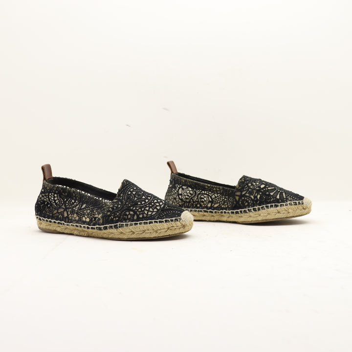 Chloé Espadrillas Nera Ricamata Donna