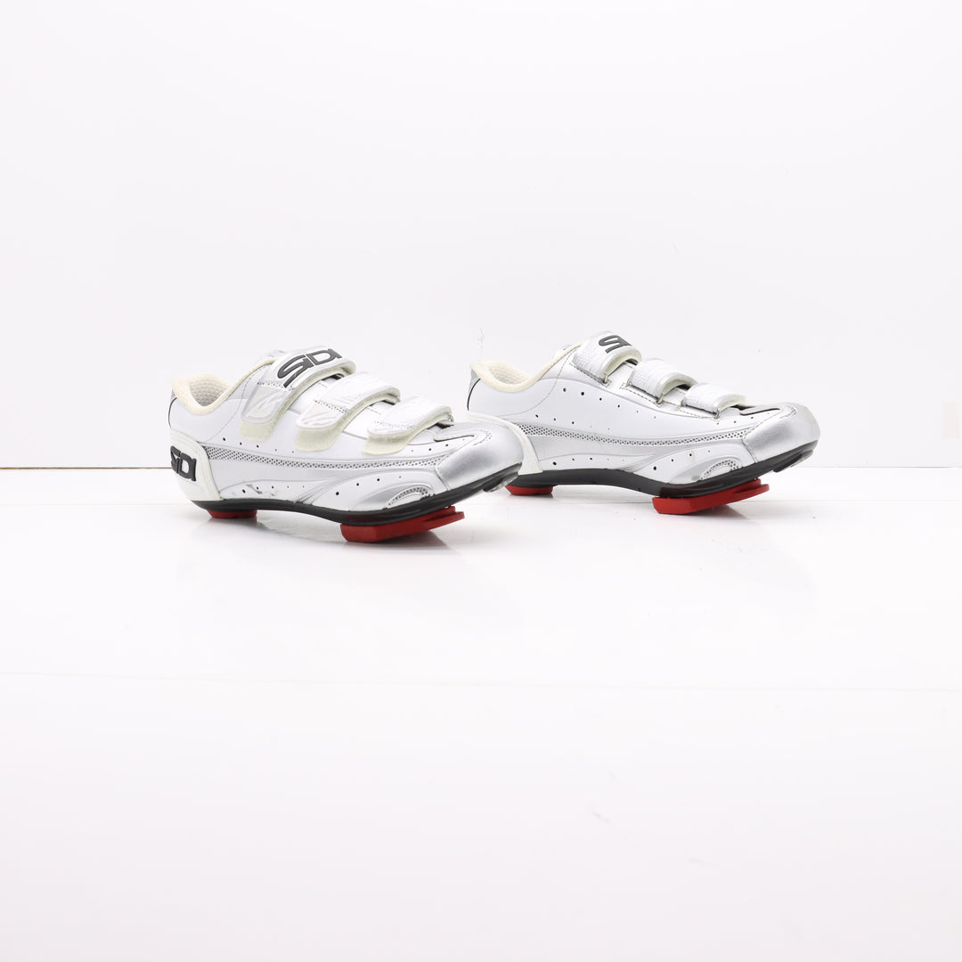 Sidi Duran Carbon Millenium Mtb Strappo Scarpe da Bicicletta Bianche Eur 41 Uomo