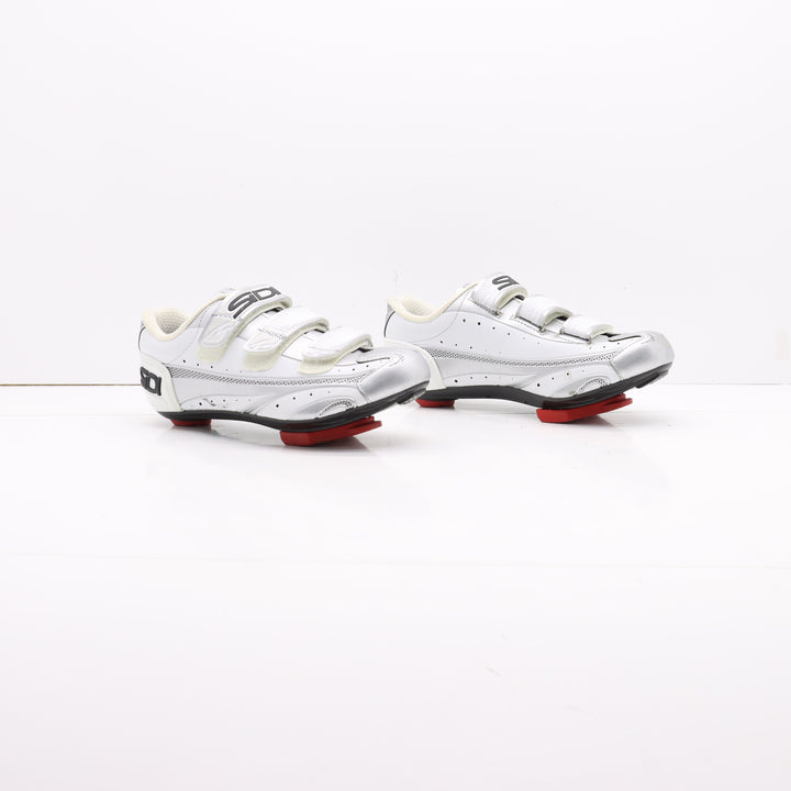 Sidi Duran Carbon Millenium Mtb Strappo Scarpe da Bicicletta Bianche Eur 41 Uomo