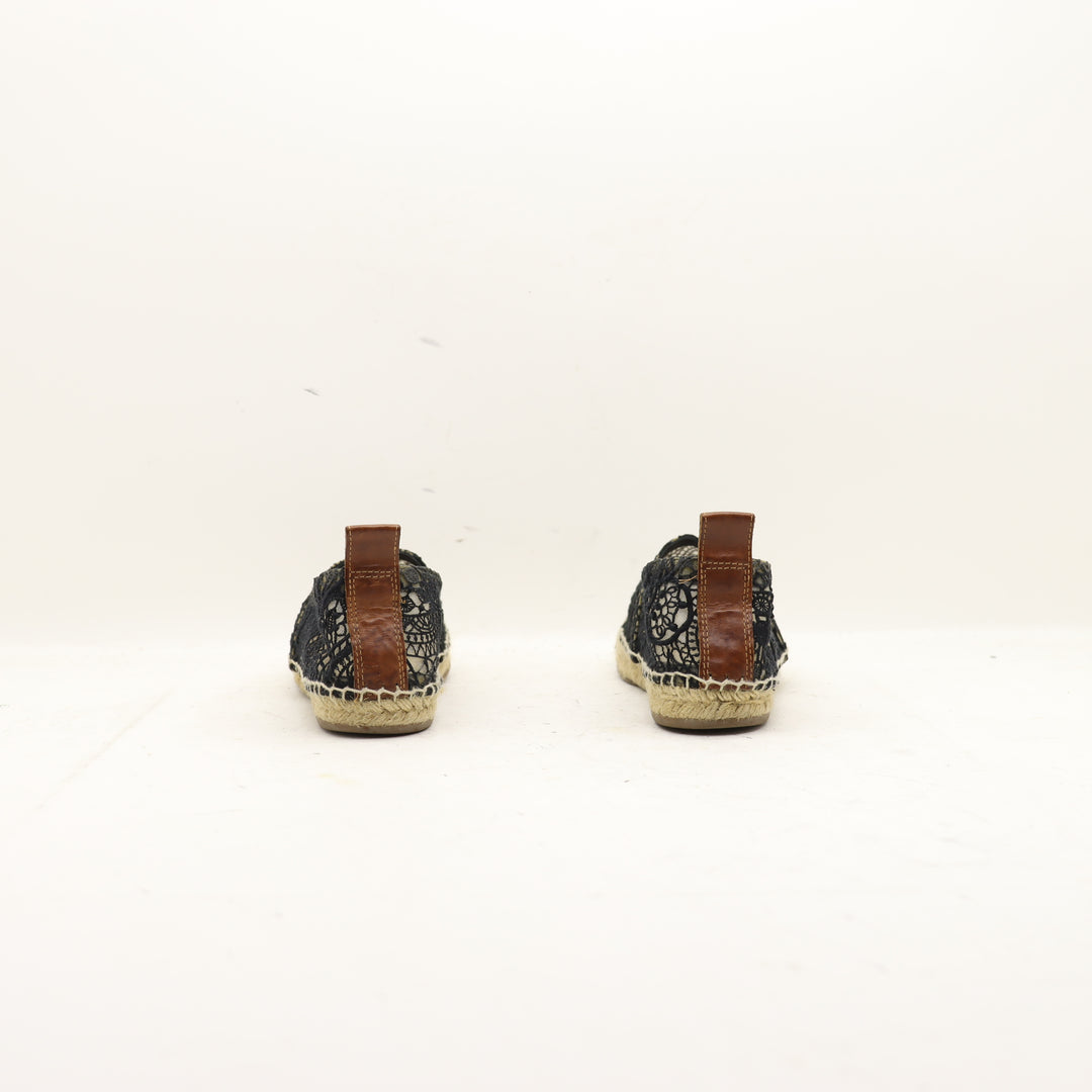 Chloé Espadrillas Nera Ricamata Donna