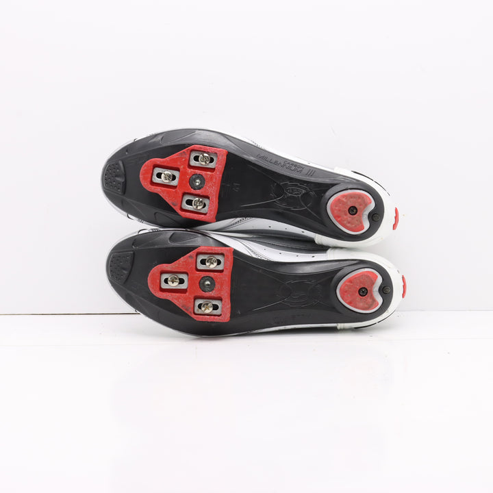 Sidi Duran Carbon Millenium Mtb Strappo Scarpe da Bicicletta Bianche Eur 41 Uomo