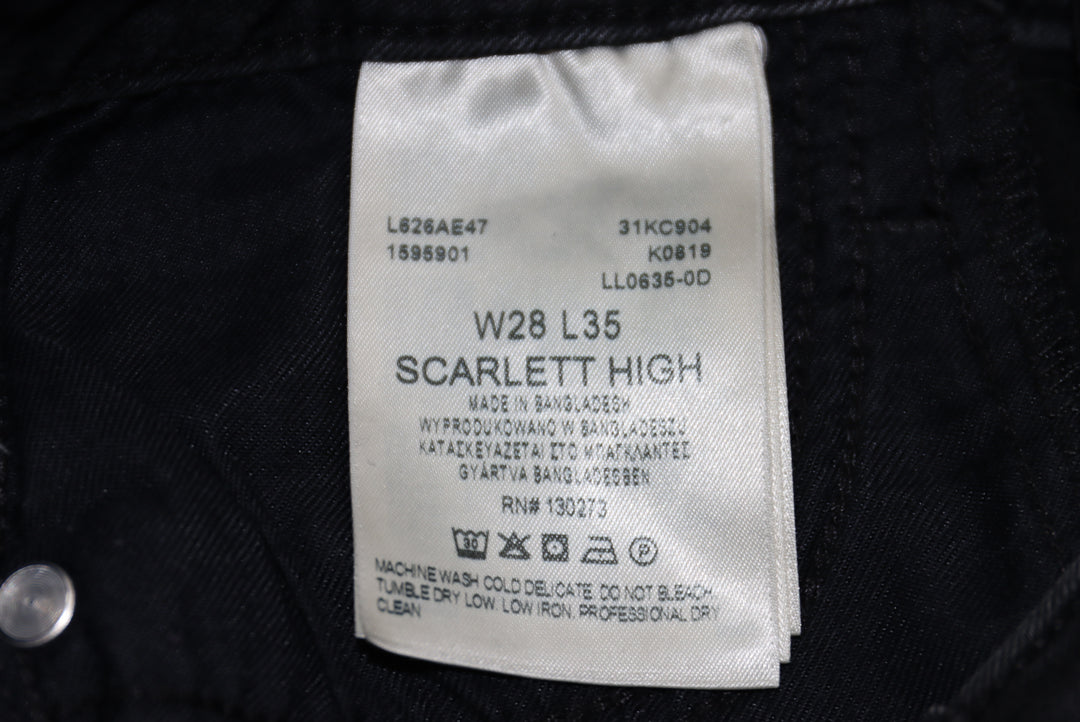 Lee Scarlett High Skinny Jeans Nero W28 L35 Donna