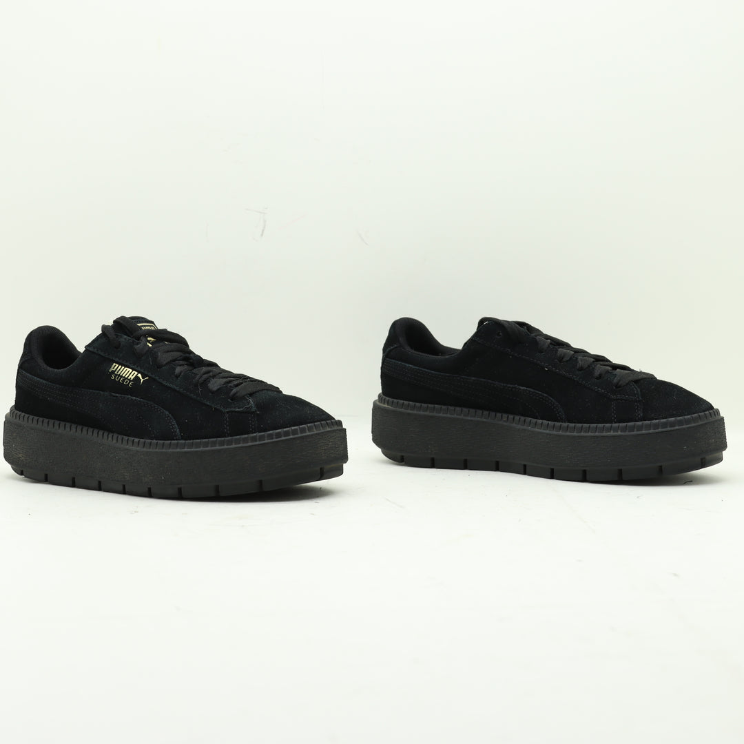 Puma Suede Platform Basse Total Black Eur 39 Donna – Vintage