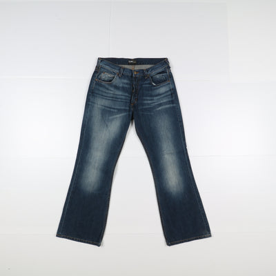 Lee Denver Flare Boot Cut W33 L30 Denim Unisex Vita Alta