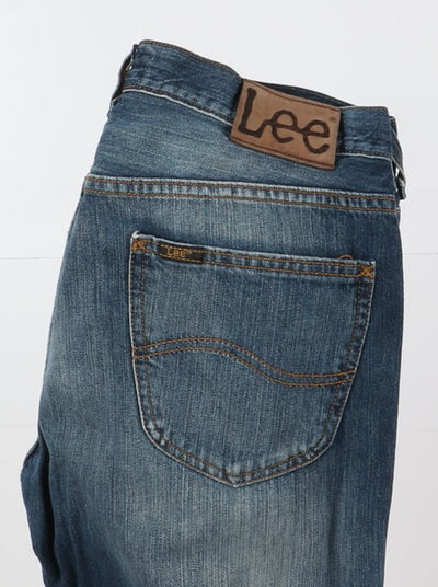 Lee Denver Flare Boot Cut W33 L30 Denim Unisex Vita Alta