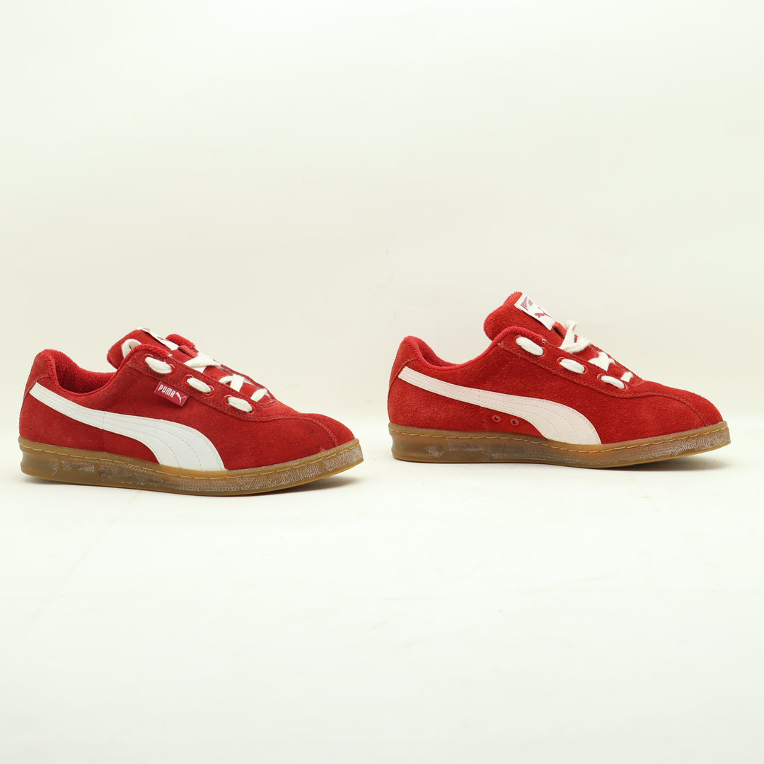 Scarpe Puma Suede Camoscio Eur 41 Rosso Unisex