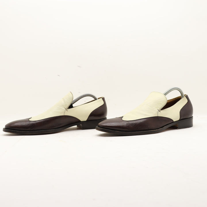 Gucci Mocassino Marrone e Beige Eur 42 Uomo