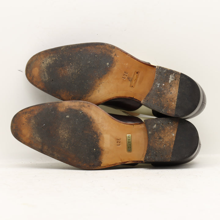 Gucci Mocassino Marrone e Beige Eur 42 Uomo