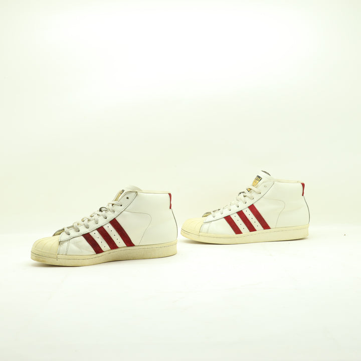 Scarpe Adidas 3 Bandes Pelle Fr 43 1/3 Bianco Uomo