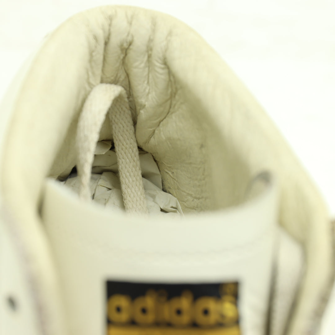 Scarpe Adidas 3 Bandes Pelle Fr 43 1/3 Bianco Uomo