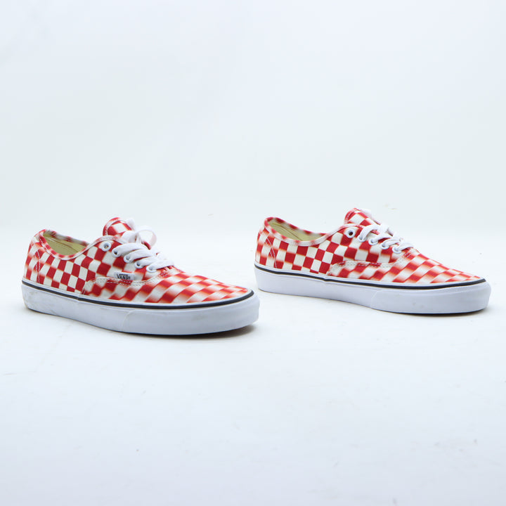 Vans Scarpa Rossa e Bianca a Quadri Eu 42 Unisex