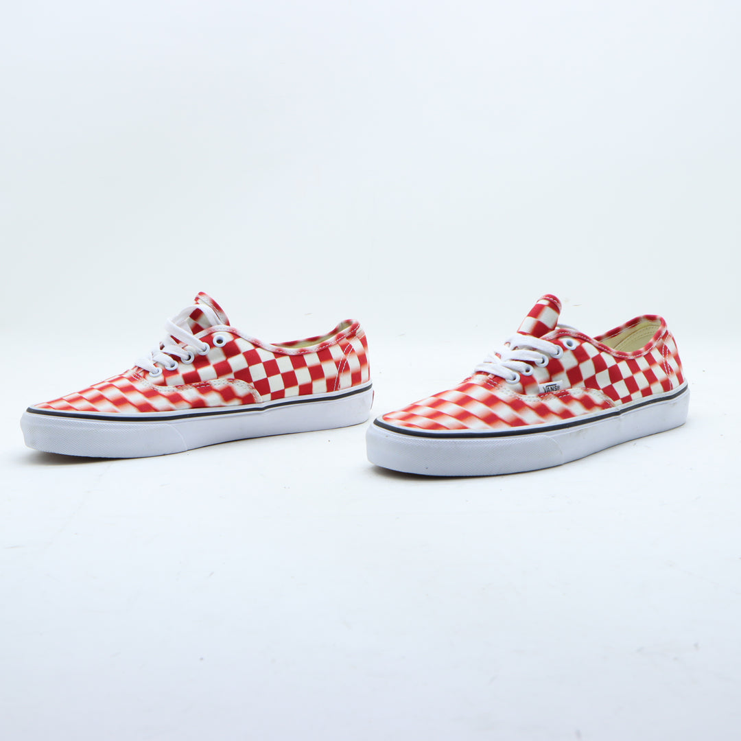 Vans Scarpa Rossa e Bianca a Quadri Eu 42 Unisex