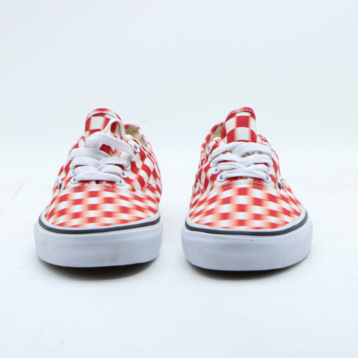 Vans Scarpa Rossa e Bianca a Quadri Eu 42 Unisex