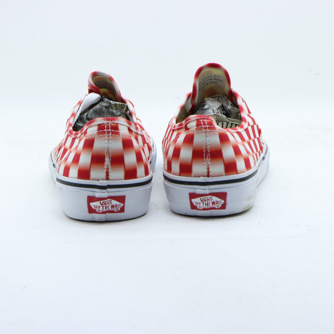 Vans Scarpa Rossa e Bianca a Quadri Eu 42 Unisex