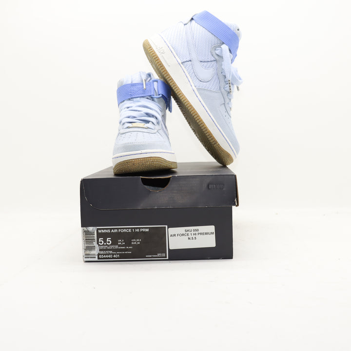 Nike Air Force 1 Hi Prm Scarpe Azzurre Eur 36 Donna