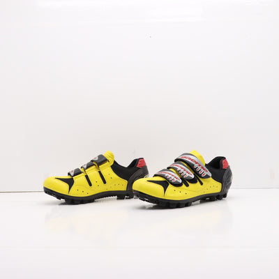 Gaerne Mtb Strappo Scarpe da Bicicletta Nere e Gialle Eur 39 Unisex