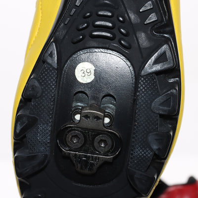 Gaerne Mtb Strappo Scarpe da Bicicletta Nere e Gialle Eur 39 Unisex