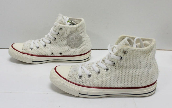 Converse All Star scarpe Bianco Alte Eur 37.5 UK 5 US 7 in Lana uncinetto