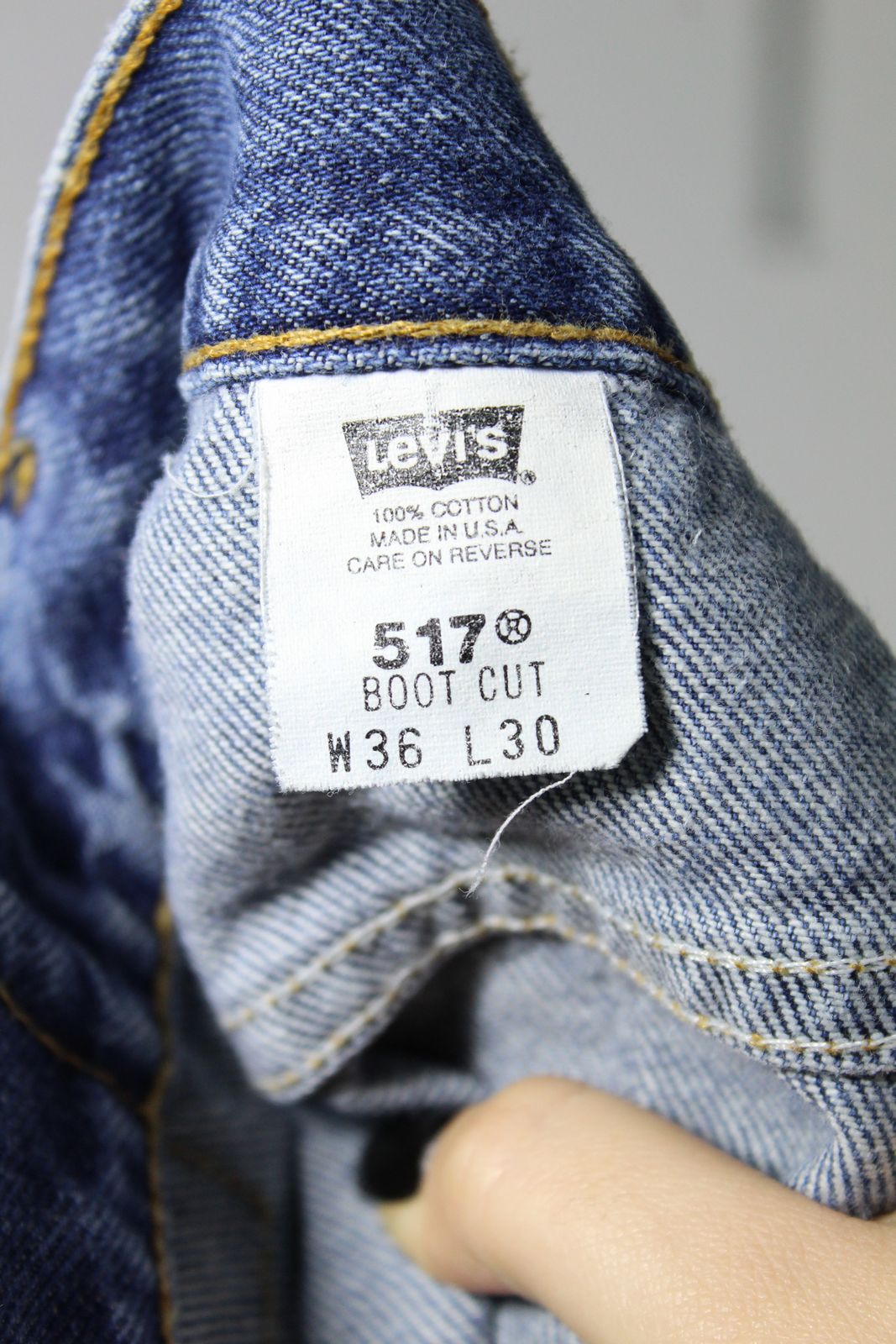 Levi's 517 Bootcut Made In USA W36 L30 Vintage