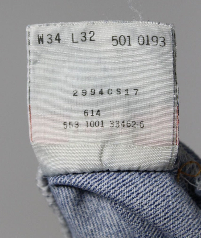 Levi's 501 Made In USA W34 L32 Jeans Vintage