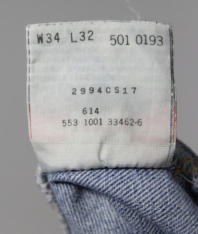 Levi's 501 Made In USA W34 L32 Jeans Vintage