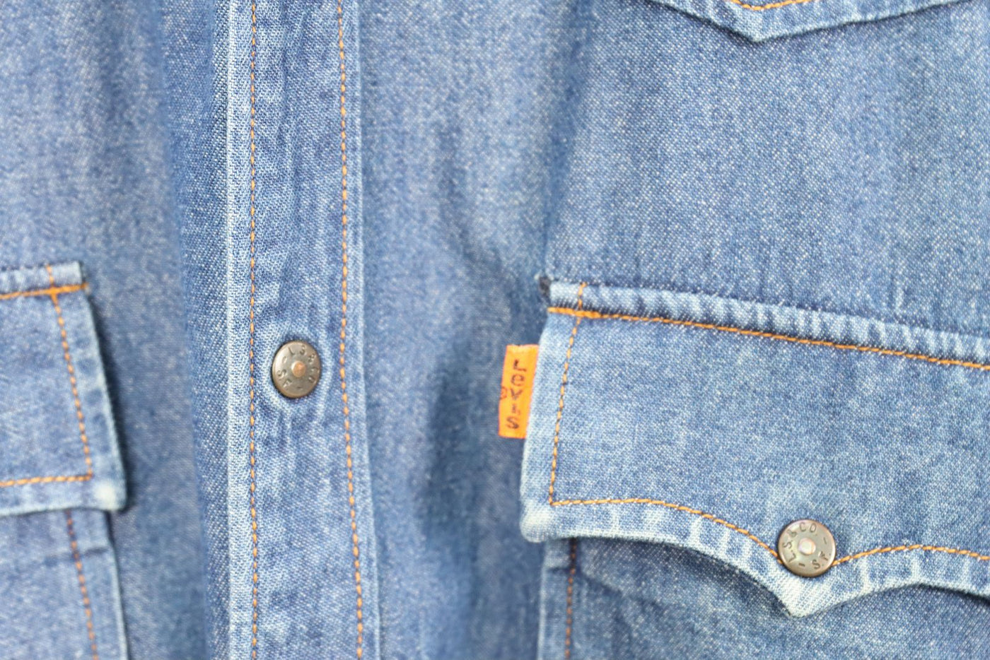 Levi's camicia vintage orange tab taglia 44 denim