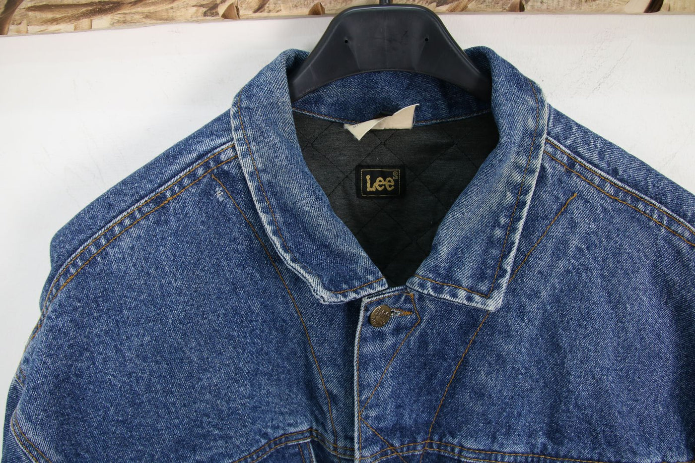 Lee Lened Riders Giacca di Jeans Imbottito Denim Taglia XL Unisex