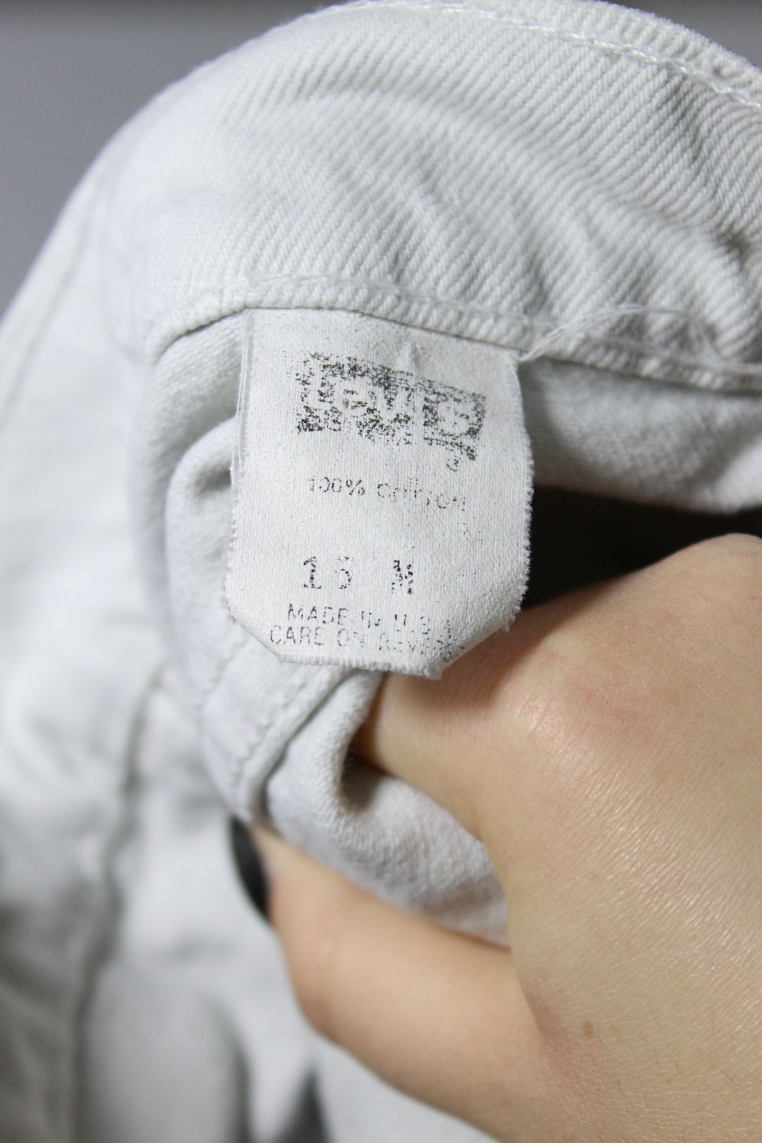 Levi's 17525 Made In USA Taglia 15 Med Jeans Vintage