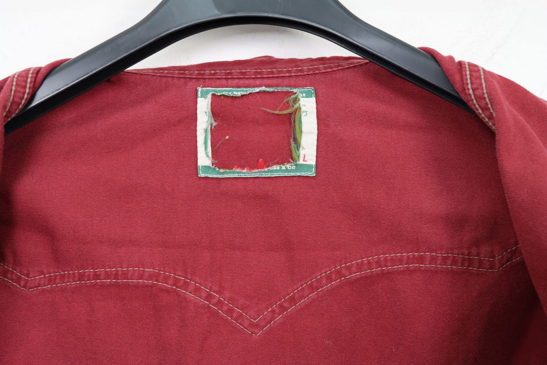 Levi's camicia vintage taglia L bordeaux
