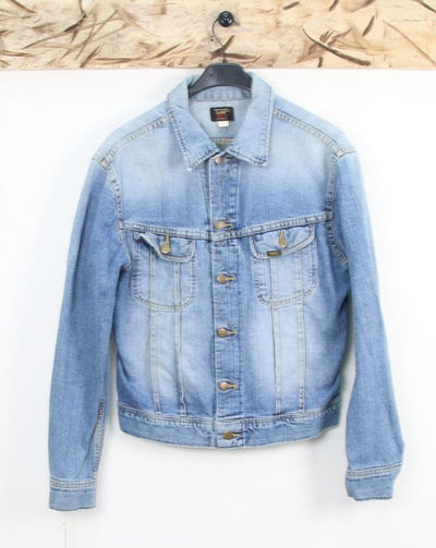 Lee 101-5 Giacca di Jeans Vintage Cimosa Taglia L Unisex