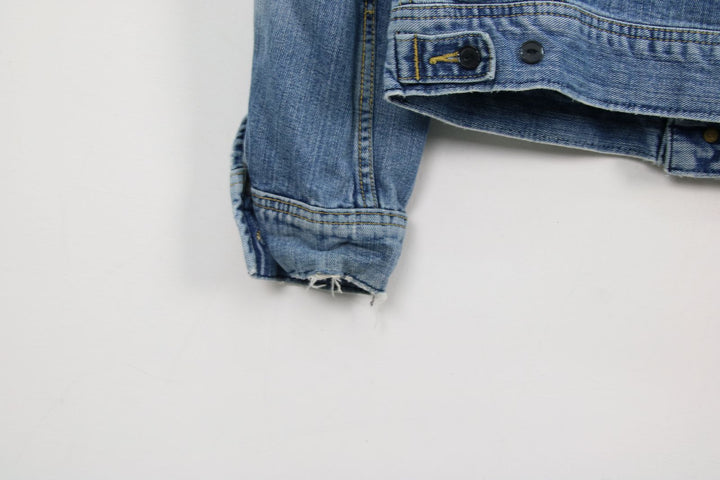 Lee 101-5 Giacca di Jeans Vintage Cimosa Taglia L Unisex