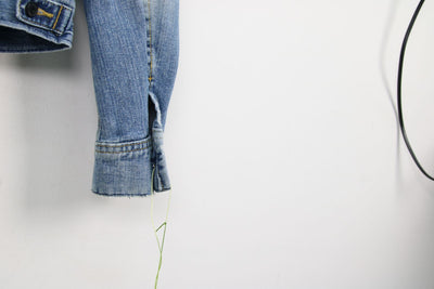 Lee 101-5 Giacca di Jeans Vintage Cimosa Taglia L Unisex