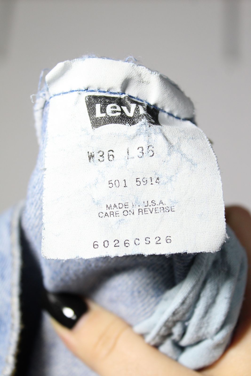 Levi's 501 Made In USA W36 L36 Vintage